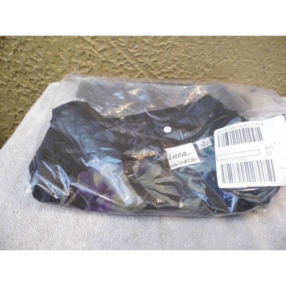 Linea Louis Dell'Olio Placement Print peasant top Orchid Size Medium - Picture 2 of 2